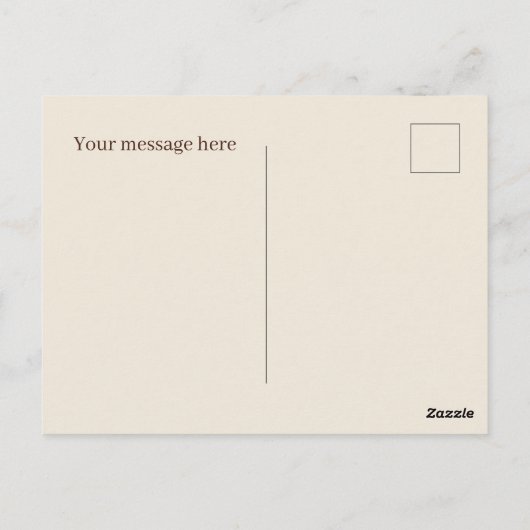 Carte Postale Joli biscuit à puce chocolat ajouter un message (Dos)