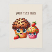 Carte Postale Joli biscuit à puce chocolat ajouter un message (Devant)