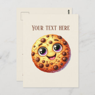 Carte Postale Joli biscuit à puce chocolat ajouter un message