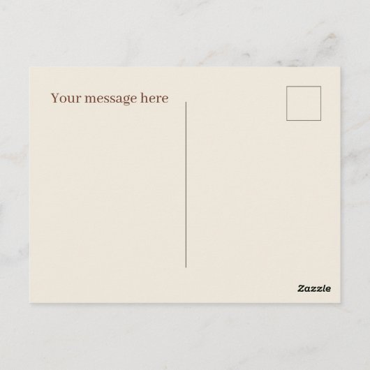 Carte Postale Joli biscuit à puce chocolat ajouter un message (Dos)