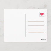 Carte Postale Joli Bleu Turquoise Merci Beaucoup Café Merci (Dos)