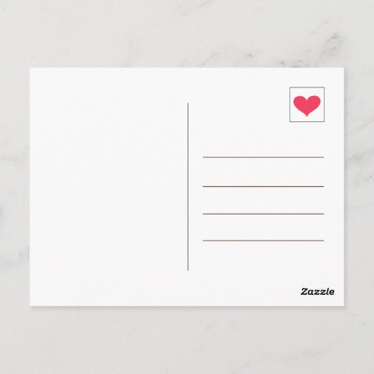 Carte Postale Joli Bleu Turquoise Merci Beaucoup Café Merci (Dos)