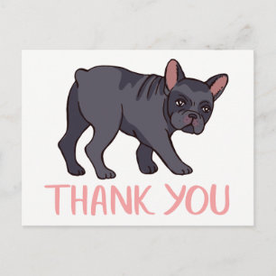 Carte Postale Joli Bouledogue Français Merci Frenchie Chiots Chi