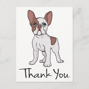 Carte Postale Joli Bouledogue Français Merci Frenchie Chiots Chi