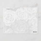 Carte Postale Joli Bouquet de fleurs en roses noires et blanches (Dos)
