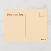 Carte Postale Joli café ajouter un texte merci (Dos)
