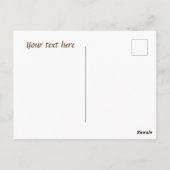 Carte Postale Joli café ajoutez un texte merci (Dos)