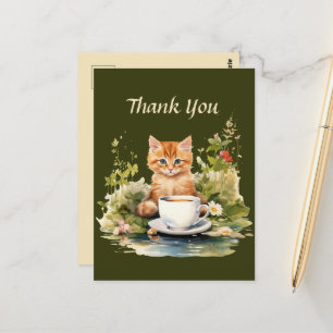Carte Postale Joli café merci aux vendeurs