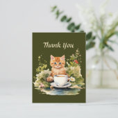 Carte Postale Joli café merci ou fournisseurs (Debout devant)