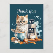 Carte Postale Joli café merci ou fournisseurs (Devant)