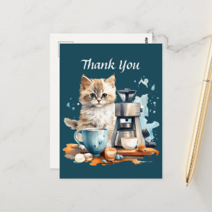 Carte Postale Joli café merci ou vendeurs