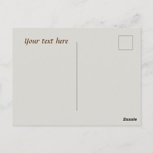 Carte Postale joli café ou vendeurs merci (Dos)