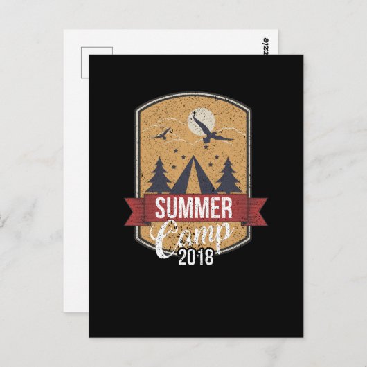 Carte Postale Joli camp d'été 2018 pour Campers (Devant / Derrière)