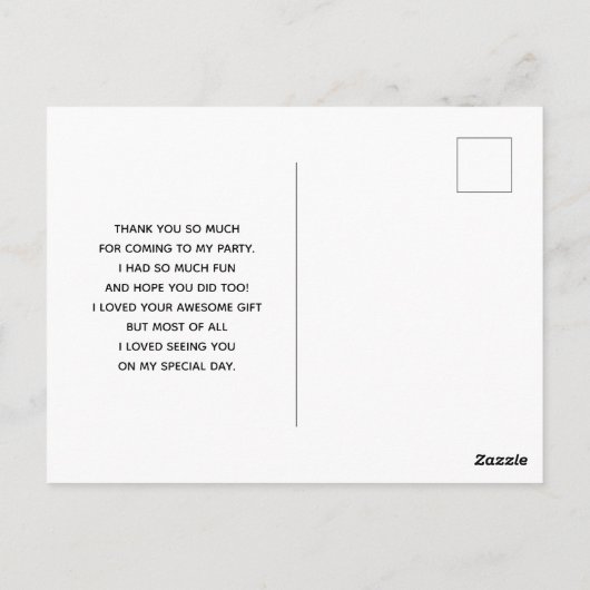 Carte Postale Joli Cerf Aquarellé Posé Sur Le Merci Boho (Dos)