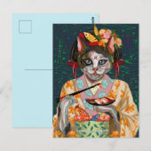 Carte Postale Joli Chat (Devant / Derrière)