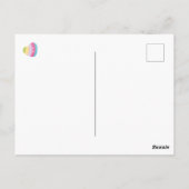 Carte Postale Joli Chat Licorne - Âge personnalisé pour l'annive (Dos)