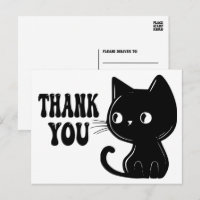 Joli Chat Noir Petit Chat Merci