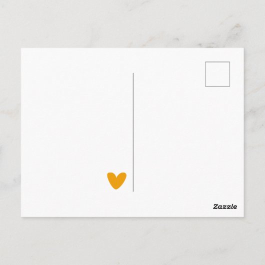 Carte Postale Joli Chat Roux - Anniversaire Enfant (Dos)