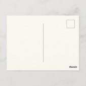 Carte Postale Joli chien Retriever doré avec des fleurs  (Dos)