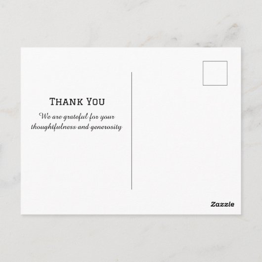 Carte Postale Joli chien Shihtzu bonnet de Père Noël Noël Merci (Dos)