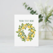 Carte Postale Joli citron frais personnalisable (Debout devant)