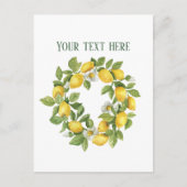 Carte Postale Joli citron frais personnalisable (Devant)