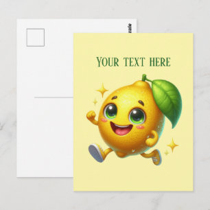 Carte Postale Joli citron frais personnalisable