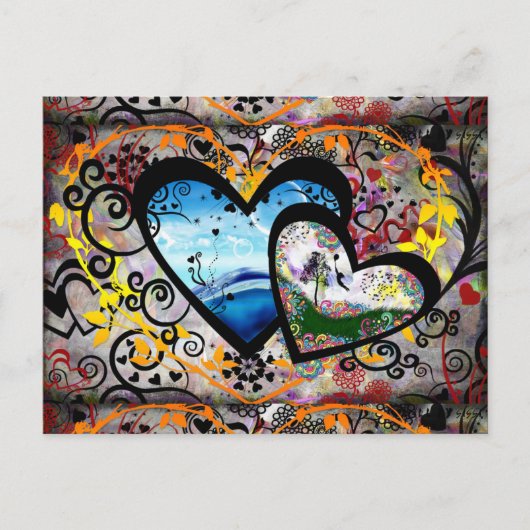 Carte Postale Joli Coeur (Devant)