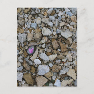 Carte Postale Joli cœur violet sur la rivière de Burlington, Iow