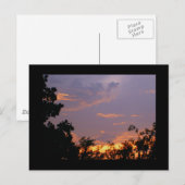 Carte Postale Joli coucher de soleil (Devant / Derrière)