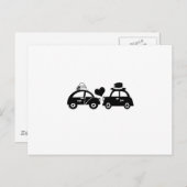 Carte Postale Joli couple de voitures (Devant / Derrière)