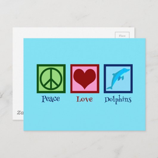 Carte Postale Joli dauphin (Devant / Derrière)