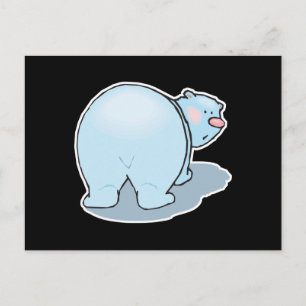 Carte Postale joli derrière d'ours polaire