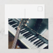 Carte Postale Joli design de piano (Devant / Derrière)