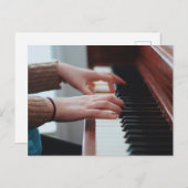 Carte Postale Joli design de piano (Devant / Derrière)