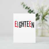 Carte Postale Joli, design "dix-huit" (Debout devant)