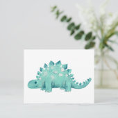 Carte Postale Joli Dinosaure Stégosaure (Debout devant)