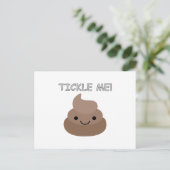 Carte Postale Joli Émoji Caca Qui Me Chatouille (Debout devant)