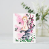 Carte Postale Joli en rose (Debout devant)