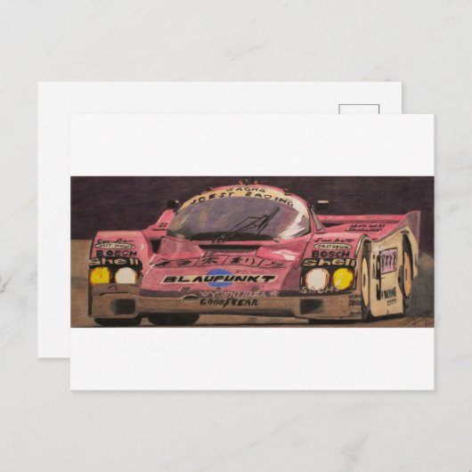 Carte Postale Joli en rose (Devant / Derrière)