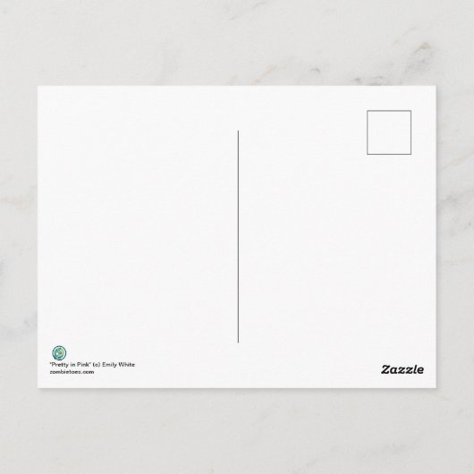 Carte Postale Joli en rose Medusa Imaginaire Art Nouveau Portrai (Dos)