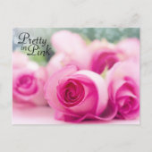 Carte Postale Joli en rose Roses (Devant)