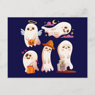 Carte Postale Joli fantôme d'Halloween