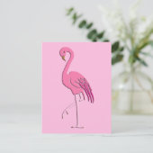 Carte Postale Joli flamant rose (Debout devant)