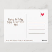 Carte Postale Joli gâteau Cupcake avec visage de chat en forme d (Dos)