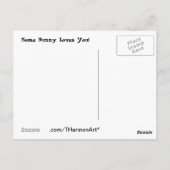 Carte Postale Joli Géant Flamand Un Lapin T'Aime ! (Dos)