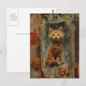 Carte Postale Joli gingembre Kitten Collage (Devant / Derrière)