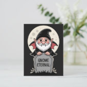 Carte Postale Joli gnome vampire de dessin animé debout devant u (Debout devant)