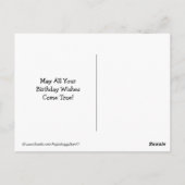 Carte Postale Joli Golden Retriever Anniversaire Wings (Dos)