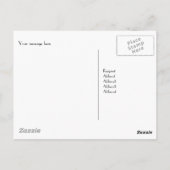 Carte Postale Joli hérisson dans des fleurs aquarelles Merci (Dos)